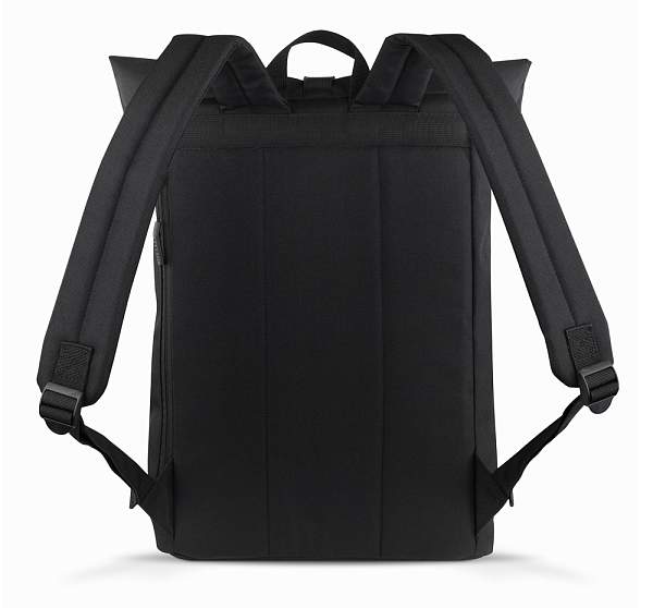 Рюкзак BUGATTI Blanc Delight, чёрный, нейлон RPET600D/тарпаулин/полиэстер, 41х13х46 см, 15 л 49450701 BUGATTI, Артикул: 49450701 фото №1