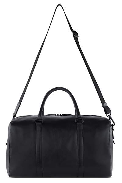 Сумка дорожная BUGATTI Clark, чёрная, воловья кожа/полиэстер, 45х20х27,5 см, 24 л 49235601 BUGATTI, Артикул: 49235601 фото №1