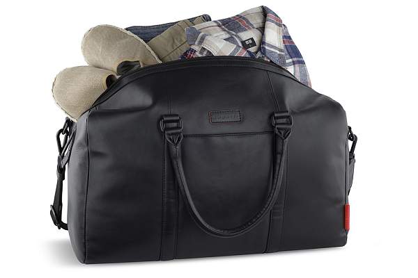 Сумка дорожная BUGATTI Clark, чёрная, воловья кожа/полиэстер, 45х20х27,5 см, 24 л 49235601 BUGATTI, Артикул: 49235601 фото №1