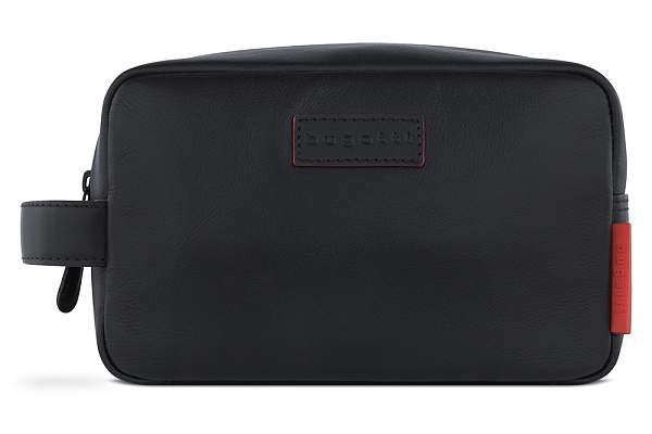 Несессер дорожный BUGATTI Clark, чёрный, воловья кожа/полиэстер, 20х10х13 см, 2,5 л 49235501 BUGATTI, Артикул: 49235501 фото №1