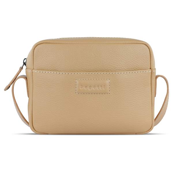 Сумка кросс-боди женская BUGATTI Elsa, песочного цвета, воловья кожа/полиэстер, 19х5,5х14 см 49460354 BUGATTI, Артикул: 49460354 фото №1