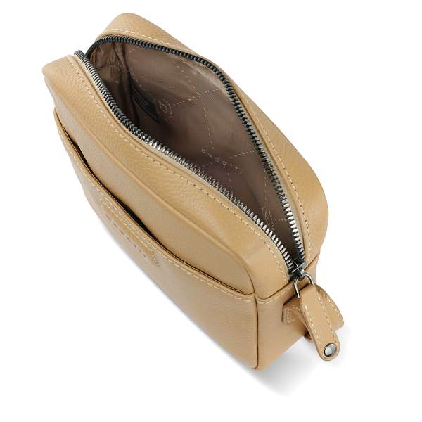 Сумка кросс-боди женская BUGATTI Elsa, песочного цвета, воловья кожа/полиэстер, 19х5,5х14 см 49460354 BUGATTI, Артикул: 49460354 фото №1