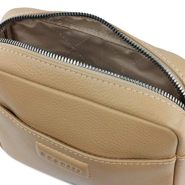 Сумка кросс-боди женская BUGATTI Elsa, песочного цвета, воловья кожа/полиэстер, 19х5,5х14 см 49460354 BUGATTI, Артикул: 49460354 фото №1