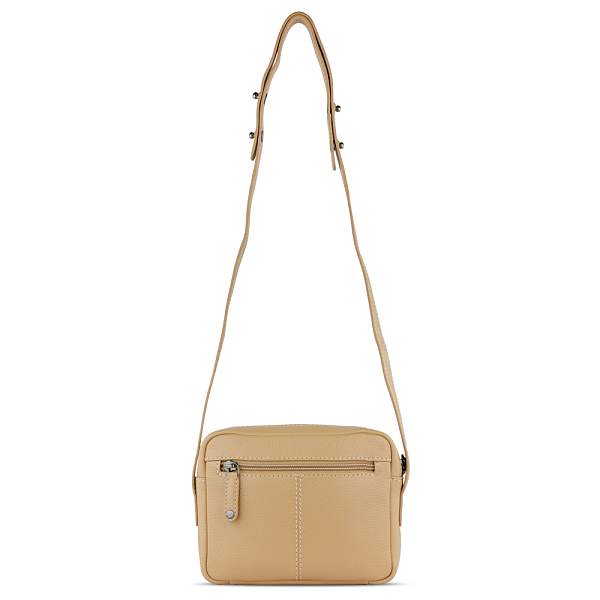 Сумка кросс-боди женская BUGATTI Elsa, песочного цвета, воловья кожа/полиэстер, 19х5,5х14 см 49460354 BUGATTI, Артикул: 49460354 фото №1