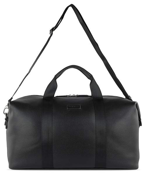 Сумка дорожная BUGATTI Elsa, чёрная, воловья кожа/полиэстер, 47х22х24/30 см 49460101 BUGATTI, Артикул: 49460101 фото №1