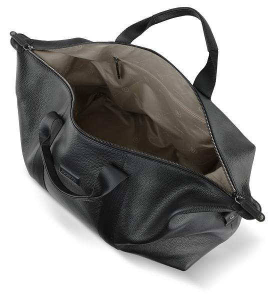 Сумка дорожная BUGATTI Elsa, чёрная, воловья кожа/полиэстер, 47х22х24/30 см 49460101 BUGATTI, Артикул: 49460101 фото №1