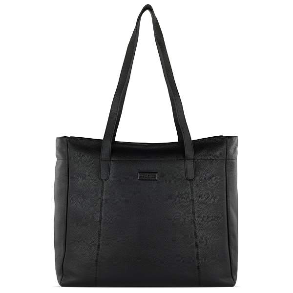 Сумка дорожная женская BUGATTI Elsa, чёрная, воловья кожа/полиэстер, 57х15х37 см 49460601 BUGATTI, Артикул: 49460601 фото №1