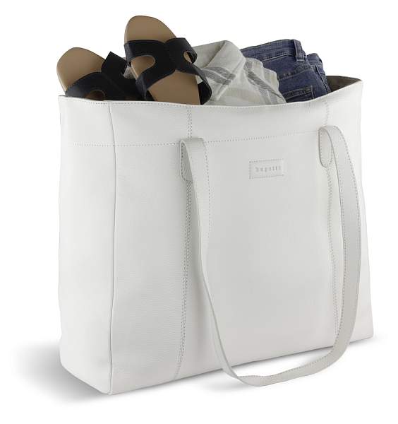 Сумка дорожная женская BUGATTI Elsa, белая, воловья кожа/полиэстер, 57х15х37 см 49460640 BUGATTI, Артикул: 49460640 фото №1