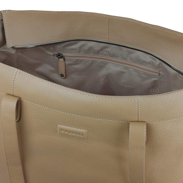 Сумка дорожная женская BUGATTI Elsa, песочного цвета, воловья кожа/полиэстер, 57х15х37 см 49460654 BUGATTI, Артикул: 49460654 фото №1