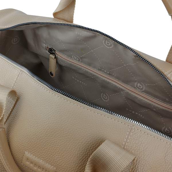 Сумка дорожная BUGATTI Elsa, песочного цвета, воловья кожа/полиэстер, 47х22х24/30 см 49460154 BUGATTI, Артикул: 49460154 фото №1