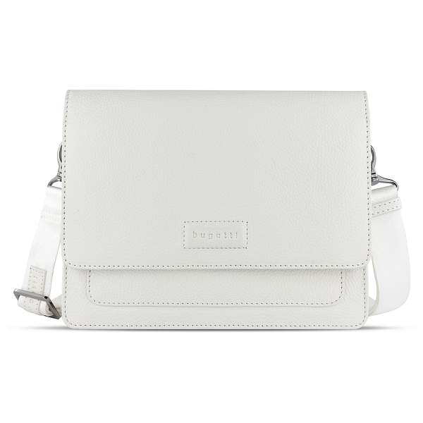 Сумка через плечо женская BUGATTI Elsa, белая, воловья кожа/полиэстер, 25х8,5х20 см 49460540 BUGATTI, Артикул: 49460540 фото №1