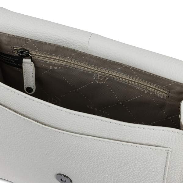 Сумка через плечо женская BUGATTI Elsa, белая, воловья кожа/полиэстер, 25х8,5х20 см 49460540 BUGATTI, Артикул: 49460540 фото №1