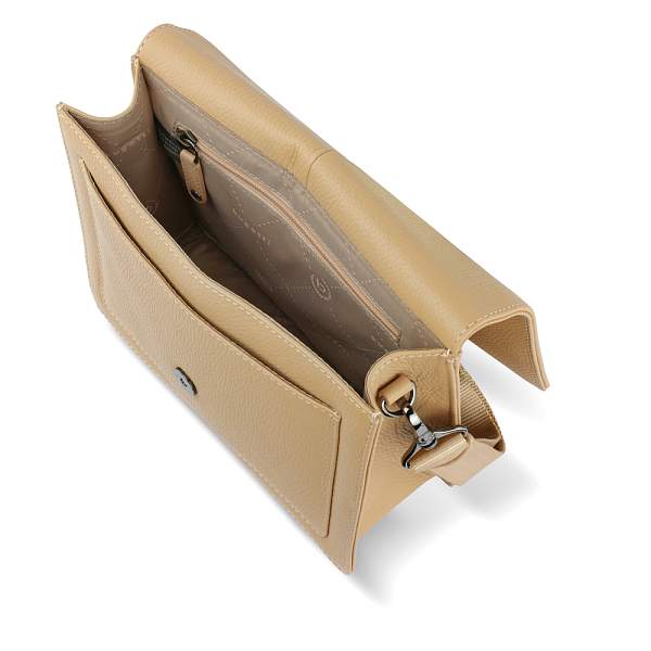 Сумка через плечо женская BUGATTI Elsa, песочного цвета, воловья кожа/полиэстер, 25х8,5х20 см 49460554 BUGATTI, Артикул: 49460554 фото №1