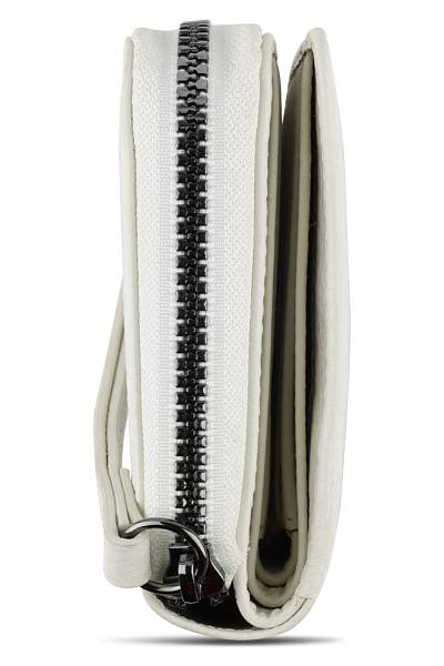 Кошелёк женский BUGATTI Elsa, с защитой данных RFID, белый, воловья кожа/полиэстер, 15,5х3х9,5 см 49462540 BUGATTI, Артикул: 49462540 фото №1