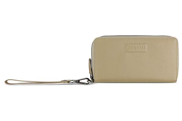 Кошелёк женский BUGATTI Elsa, с защитой RFID, песочного цвета, воловья кожа/полиэстер, 19х3х10,5 см 49462954 BUGATTI, Артикул: 49462954 фото №1
