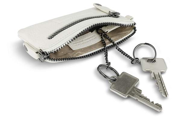 Ключница BUGATTI Elsa, белая, воловья кожа/полиэстер, 12,5х0,5х7 см 49462040 BUGATTI, Артикул: 49462040 фото №1