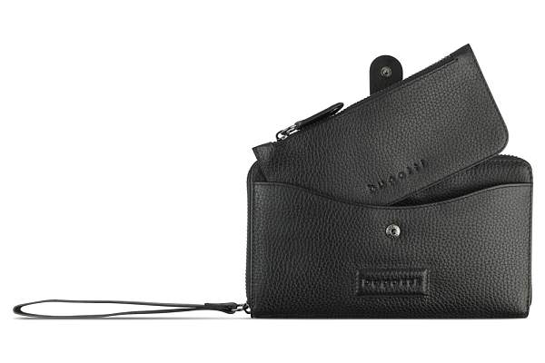 Кошелёк женский BUGATTI Elsa с ключницей, с RFID, чёрный, воловья кожа/полиэстер, 18,7х3х10,7 см 49462601 BUGATTI, Артикул: 49462601 фото №1
