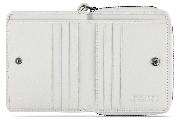 Кошелёк женский BUGATTI Elsa, с защитой данных RFID, белый, воловья кожа/полиэстер, 11х2,5х9 см 49462340 BUGATTI, Артикул: 49462340 фото №1