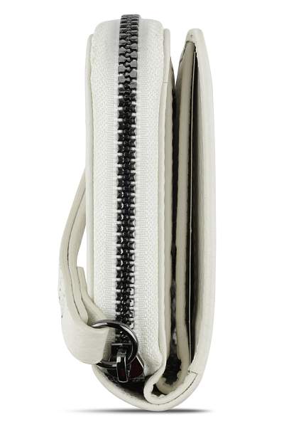 Кошелёк женский BUGATTI Elsa, с защитой данных RFID, белый, воловья кожа/полиэстер, 11х2,5х9 см 49462340 BUGATTI, Артикул: 49462340 фото №1