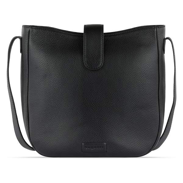 Сумка женская BUGATTI Elsa, чёрная, воловья кожа/полиэстер, 29х8х27 см 49460801 BUGATTI, Артикул: 49460801 фото №1
