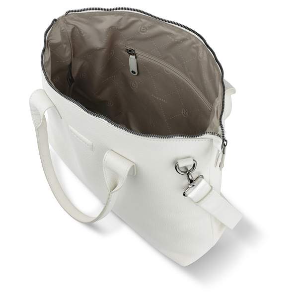 Сумка-шоппер BUGATTI Elsa, белая, воловья кожа/полиэстер, 46х11х31,5 см 49460240 BUGATTI, Артикул: 49460240 фото №1