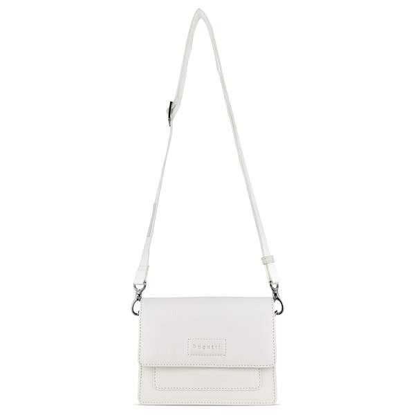 Сумка через плечо женская BUGATTI Elsa, белая, воловья кожа/полиэстер, 18,5х8,5х14,5 см 49460440 BUGATTI, Артикул: 49460440 фото №1