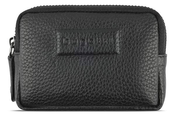 Ключница BUGATTI Elsa, с защитой данных RFID, чёрная, воловья кожа/полиэстер, 11х2х7 см 49462101 BUGATTI, Артикул: 49462101 фото №1