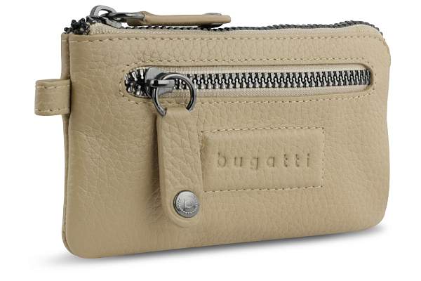 Ключница BUGATTI Elsa, песочного цвета, воловья кожа/полиэстер, 12,5х0,5х7 см 49462054 BUGATTI, Артикул: 49462054 фото №1
