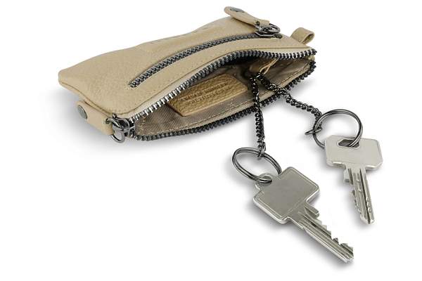 Ключница BUGATTI Elsa, песочного цвета, воловья кожа/полиэстер, 12,5х0,5х7 см 49462054 BUGATTI, Артикул: 49462054 фото №1