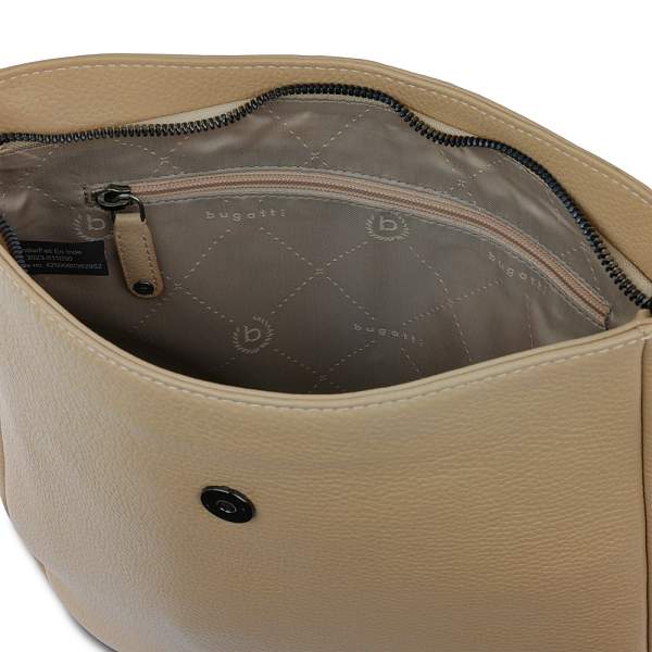 Сумка женская BUGATTI Elsa, песочного цвета, воловья кожа/полиэстер, 29х8х27 см 49460854 BUGATTI, Артикул: 49460854 фото №1