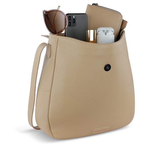 Сумка женская BUGATTI Elsa, песочного цвета, воловья кожа/полиэстер, 29х8х27 см 49460854 BUGATTI, Артикул: 49460854 фото №1