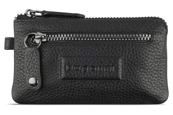 Ключница BUGATTI Elsa, чёрная, воловья кожа/полиэстер, 12,5х0,5х7 см 49462001 BUGATTI, Артикул: 49462001 фото №1