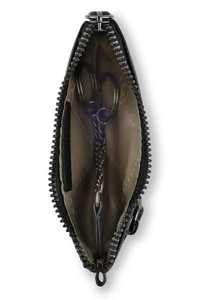 Ключница BUGATTI Elsa, чёрная, воловья кожа/полиэстер, 12,5х0,5х7 см 49462001 BUGATTI, Артикул: 49462001 фото №1