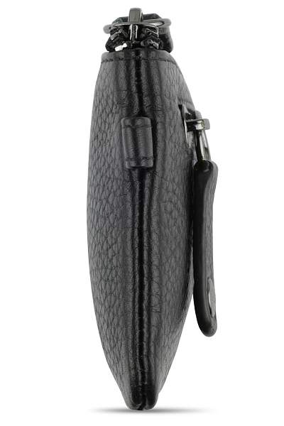 Ключница BUGATTI Elsa, чёрная, воловья кожа/полиэстер, 12,5х0,5х7 см 49462001 BUGATTI, Артикул: 49462001 фото №1