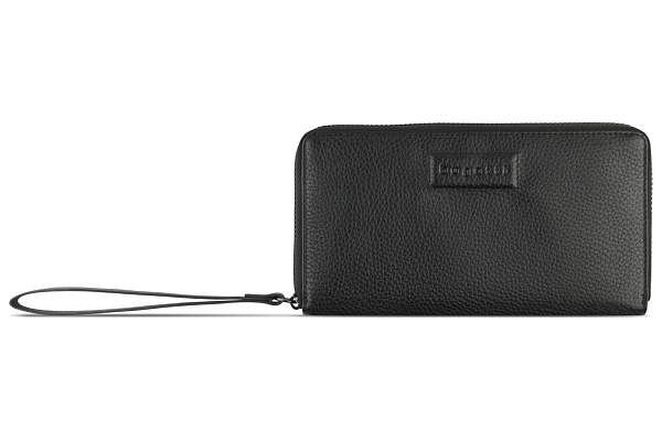 Кошелёк женский BUGATTI Elsa, с защитой данных RFID, чёрный, воловья кожа/полиэстер, 18,7х2х10 см 49462701 BUGATTI, Артикул: 49462701 фото №1