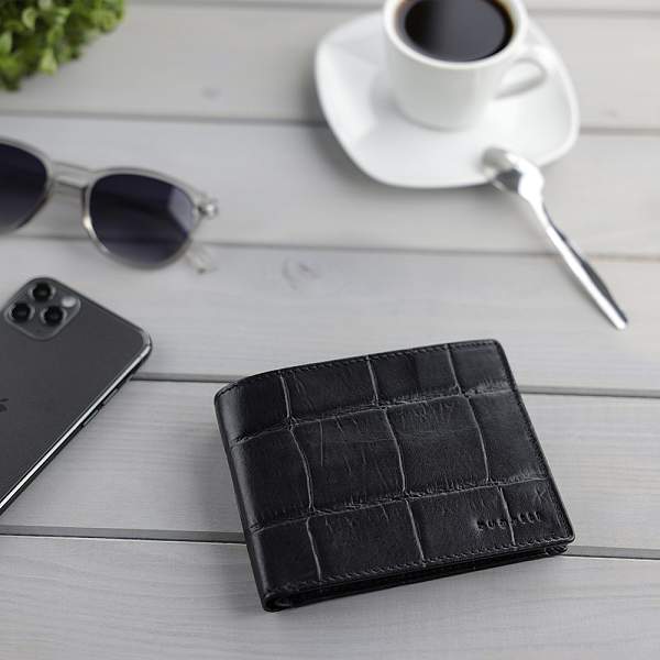 Портмоне BUGATTI Nevio, чёрный, воловья кожа/козья кожа/полиэстер, 12,5х2,5х9,3 см 49591001 BUGATTI, Артикул: 49591001 фото №1