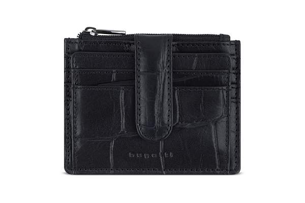 Портмоне для кредитных карт BUGATTI Nevio, чёрный, воловья/полиэстер, 12,5х2,5х9,3 см 49591201 BUGATTI, Артикул: 49591201 фото №1
