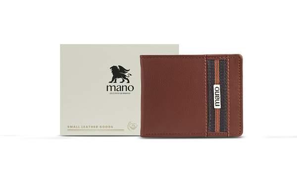 Бумажник Mano "Don Leonardo", с RFID защитой, натуральная кожа в коньячном цвете, 10,5 х 2 х 8,5 см M191953002 MANO 1919, Артикул: M191953002 фото №1