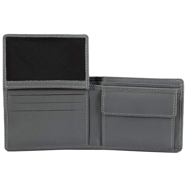 Бумажник Mano "Don Leonardo", с RFID защитой, натуральная кожа в сером цвете, 10,5 х 2 х 8,5 см M191953004 MANO 1919, Артикул: M191953004 фото №1