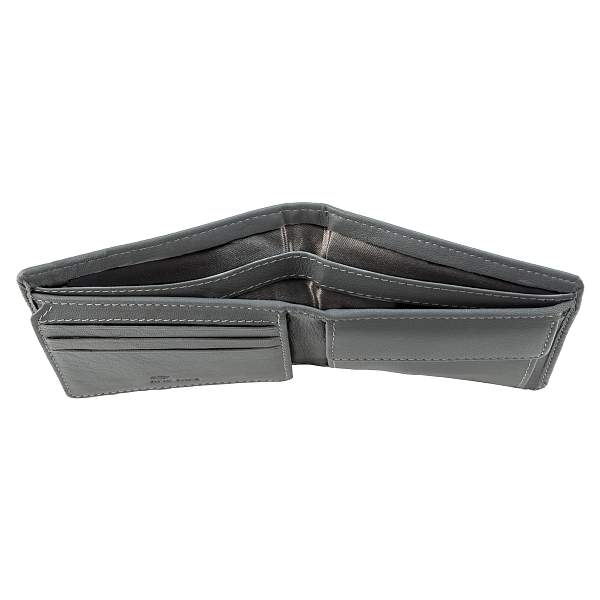 Бумажник Mano "Don Leonardo", с RFID защитой, натуральная кожа в сером цвете, 10,5 х 2 х 8,5 см M191953004 MANO 1919, Артикул: M191953004 фото №1