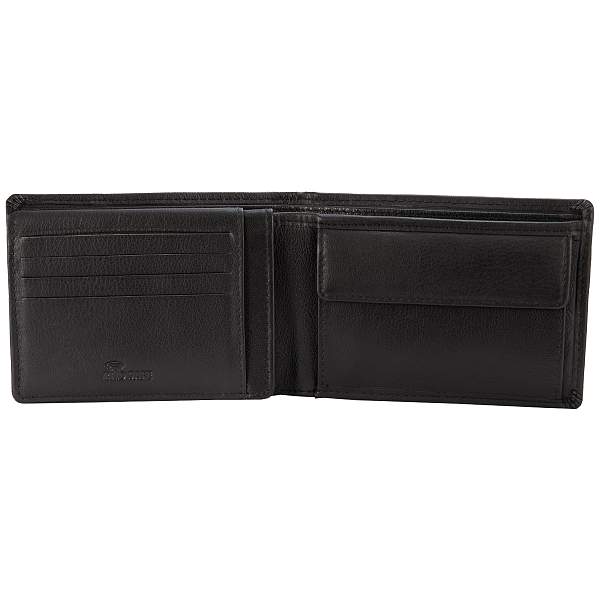 Бумажник Mano "Don Leonardo", с RFID защитой, натуральная кожа в черном цвете, 12,5 х 2,5 х 9 см M191953101 MANO 1919, Артикул: M191953101 фото №1