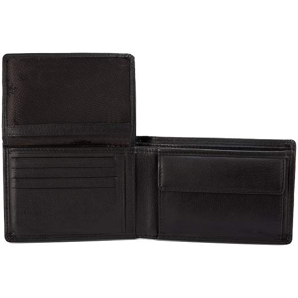 Бумажник Mano "Don Leonardo", с RFID защитой, натуральная кожа в черном цвете, 12,5 х 2,5 х 9 см M191953101 MANO 1919, Артикул: M191953101 фото №1