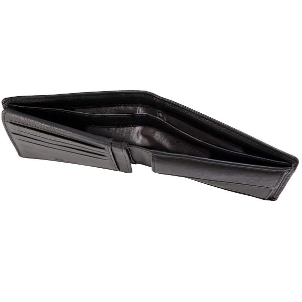 Бумажник Mano "Don Leonardo", с RFID защитой, натуральная кожа в черном цвете, 12,5 х 2,5 х 9 см M191953101 MANO 1919, Артикул: M191953101 фото №1