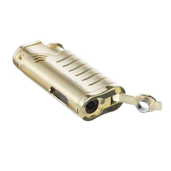 Зажигалка S.Quire газовая, турбо, тройное пламя, золотистая FL097- Yellow S.QUIRE, Артикул: FL097- Yellow фото №1