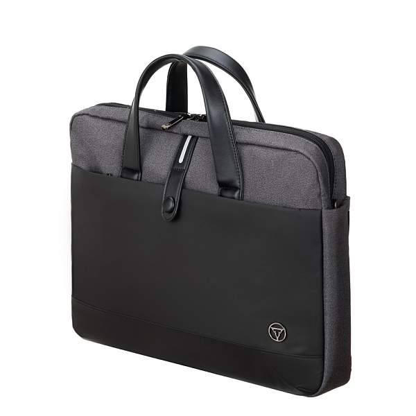 Сумка для ноутбука TORBER VECTOR 14.1'', чёрный/серый, нейлон, 40 x 5 x 28 см, 5л TBB9873 Torber, Артикул: TBB9873 фото №1