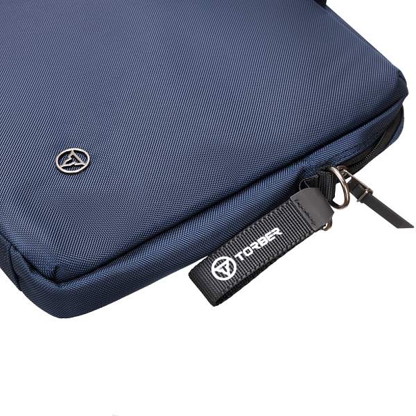 Сумка для ноутбука TORBER VECTOR 15.6'', синий, нейлон/полиэстер,  40 x 5 x 30 см, 5л TBB10356R2 Torber, Артикул: TBB10356R2 фото №1