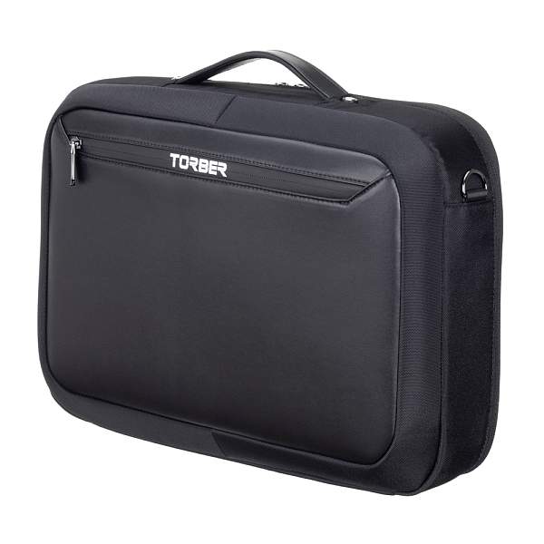 Сумка для ноутбука TORBER VOYAGE 15.6'', чёрный, нейлон/микрофибра, 43 х 10 х 29 см, 12л TBB9216R2 Torber, Артикул: TBB9216R2 фото №1