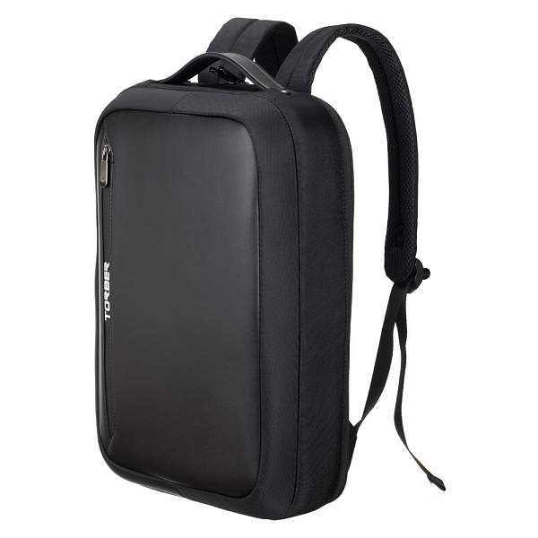 Рюкзак TORBER VOYAGE с отделением для ноутбука 15,6'', черный, нейлон/микрофибра, 30x12x42 см, 14л TB9216R7 Torber, Артикул: TB9216R7 фото №1