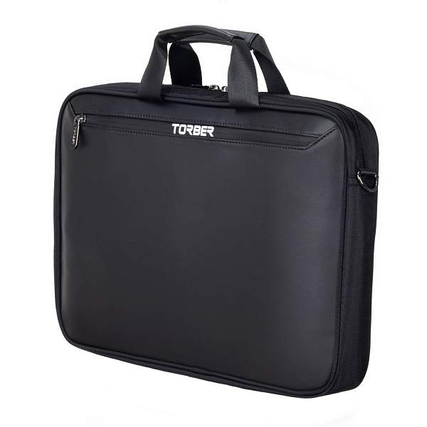 Сумка для ноутбука TORBER VOYAGE 15.6'', чёрный, нейлон/микрофибра, 43 х 5 х 29 см, 6л TBB9216 Torber, Артикул: TBB9216 фото №1