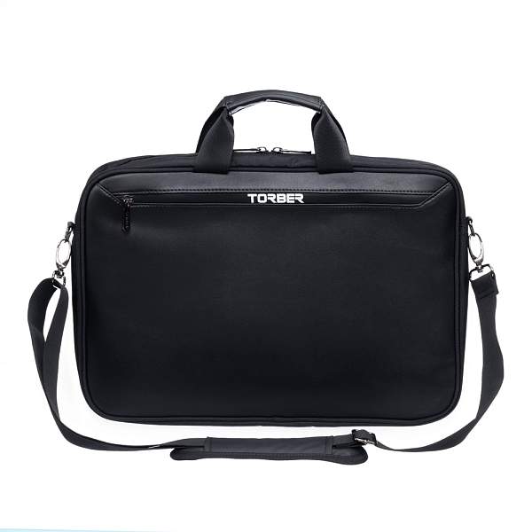 Сумка для ноутбука TORBER VOYAGE 15.6'', чёрный, нейлон/микрофибра, 43 х 5 х 29 см, 6л TBB9216 Torber, Артикул: TBB9216 фото №1